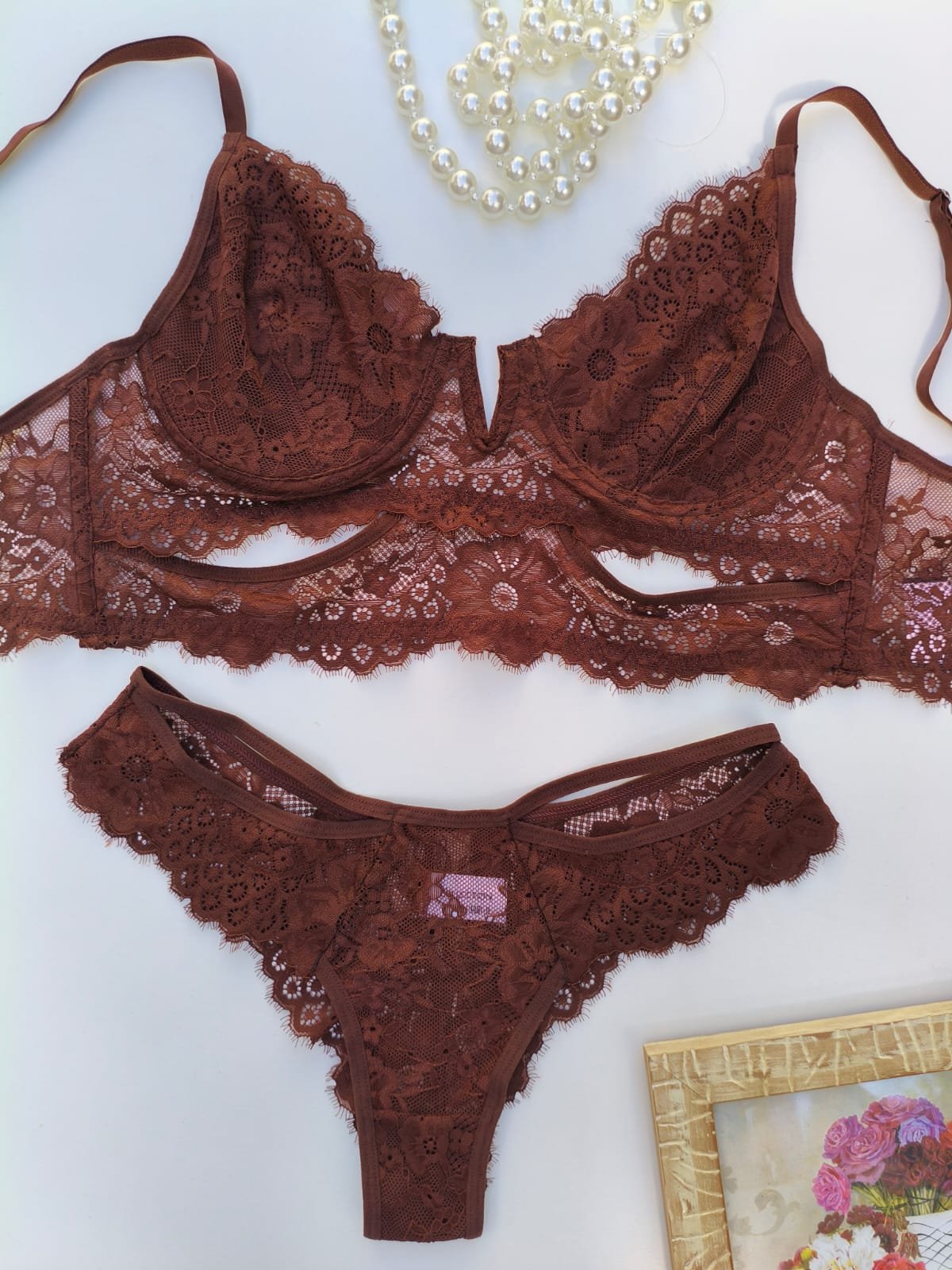 Conjunto Cropped Chocolate