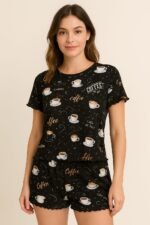 Pijama Tiffany coffee
