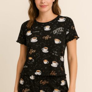 Pijama Tiffany coffee