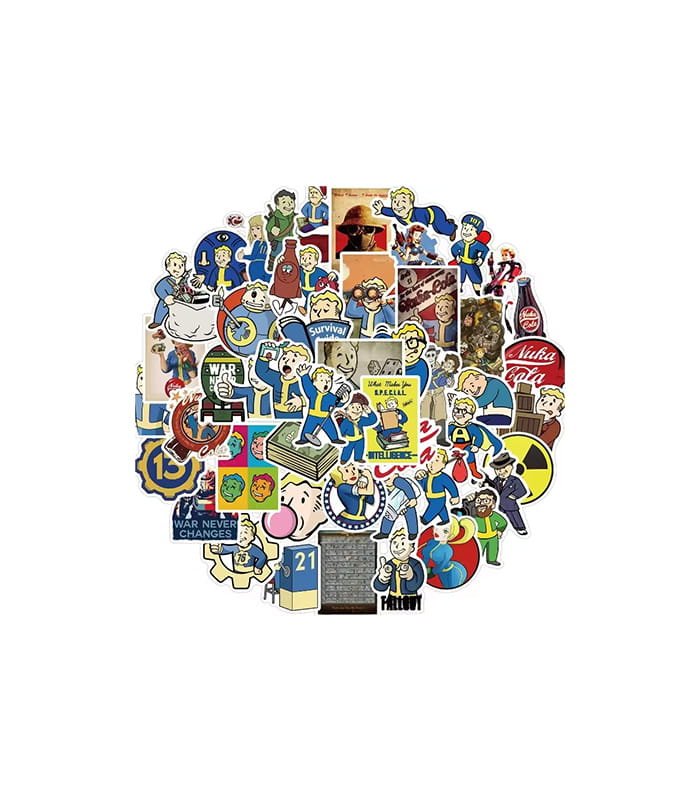 fallout-stickers.jpeg Fallout Stickers - Imagem 1