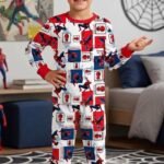 Pijama de frio Super Heróis